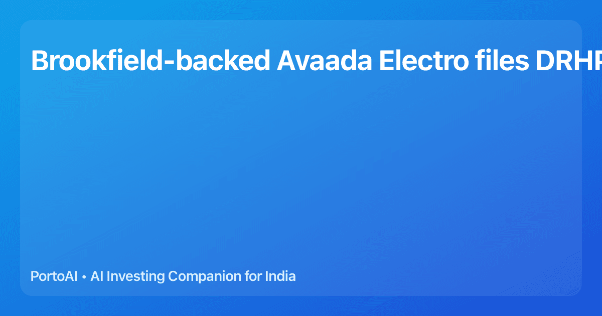 Brookfield-backed Avaada Electro files DRHP with Sebi for Rs 10,000 crore IPO - The Economic Times
